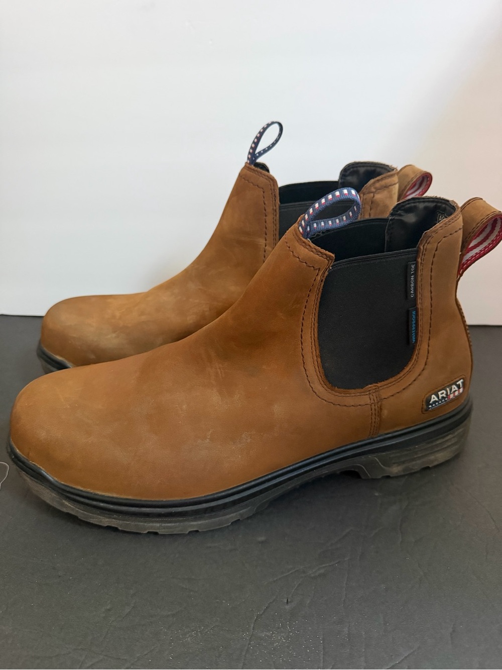 Ariat Men's Turbo Chelsea Work Toe Composite Waterproof Boots Mens 14 EE